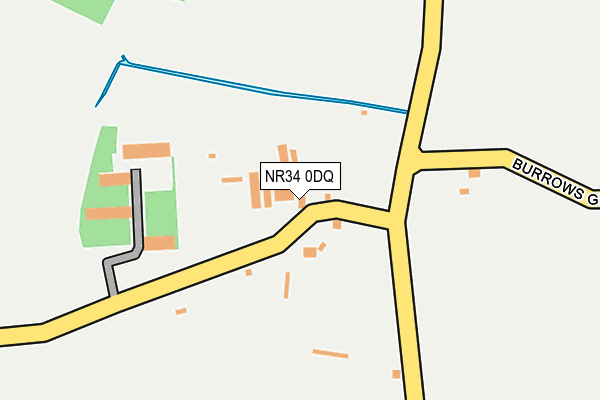 NR34 0DQ map - OS OpenMap – Local (Ordnance Survey)