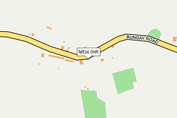 NR34 0HR map - OS OpenMap – Local (Ordnance Survey)