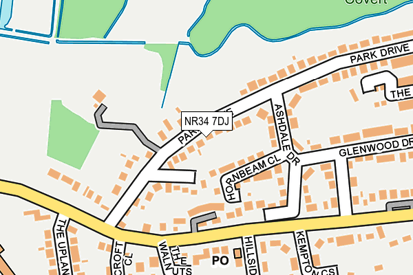 NR34 7DJ map - OS OpenMap – Local (Ordnance Survey)