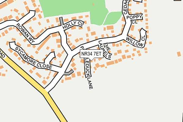 NR34 7ET map - OS OpenMap – Local (Ordnance Survey)