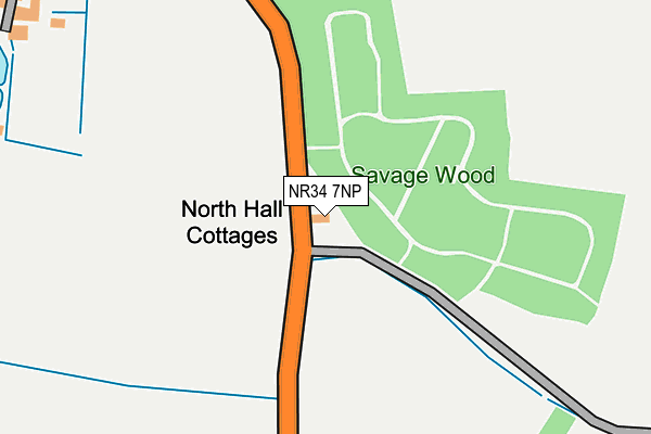NR34 7NP map - OS OpenMap – Local (Ordnance Survey)