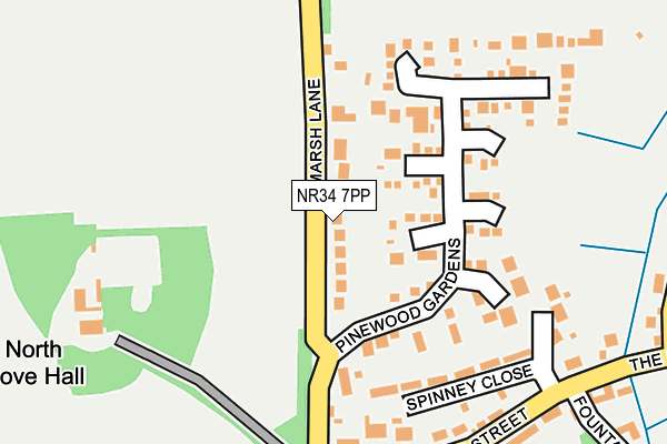 NR34 7PP map - OS OpenMap – Local (Ordnance Survey)
