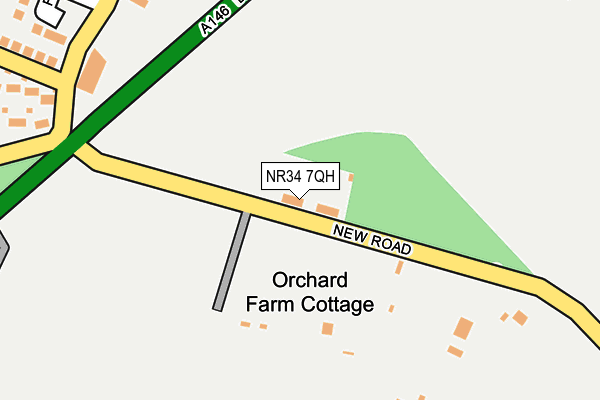 NR34 7QH map - OS OpenMap – Local (Ordnance Survey)