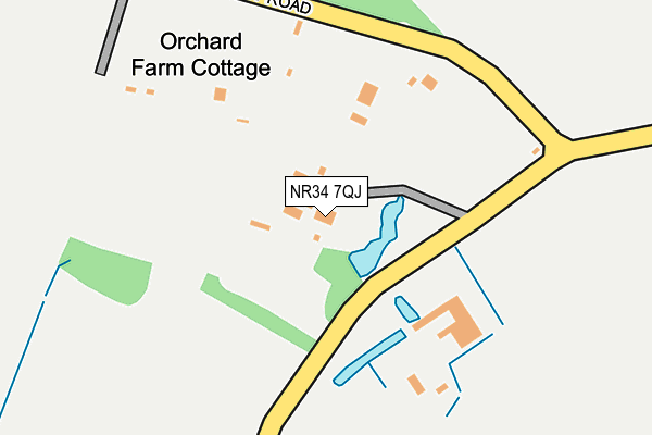 NR34 7QJ map - OS OpenMap – Local (Ordnance Survey)