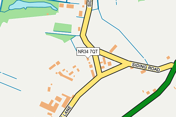 NR34 7QT map - OS OpenMap – Local (Ordnance Survey)