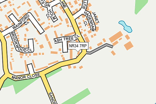 NR34 7RP map - OS OpenMap – Local (Ordnance Survey)