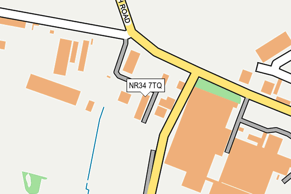 NR34 7TQ map - OS OpenMap – Local (Ordnance Survey)