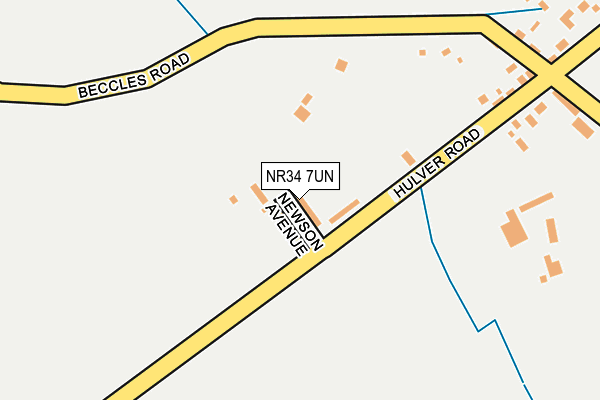 NR34 7UN map - OS OpenMap – Local (Ordnance Survey)