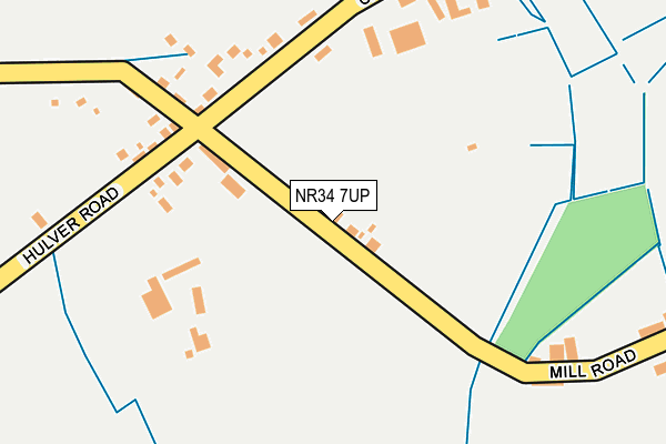 NR34 7UP map - OS OpenMap – Local (Ordnance Survey)