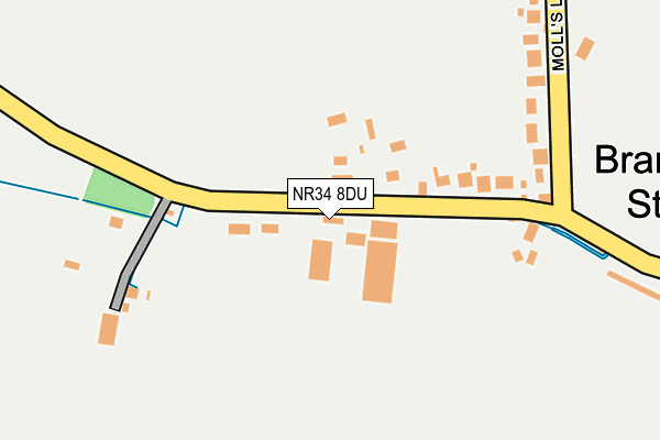 NR34 8DU map - OS OpenMap – Local (Ordnance Survey)