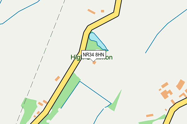 NR34 8HN map - OS OpenMap – Local (Ordnance Survey)