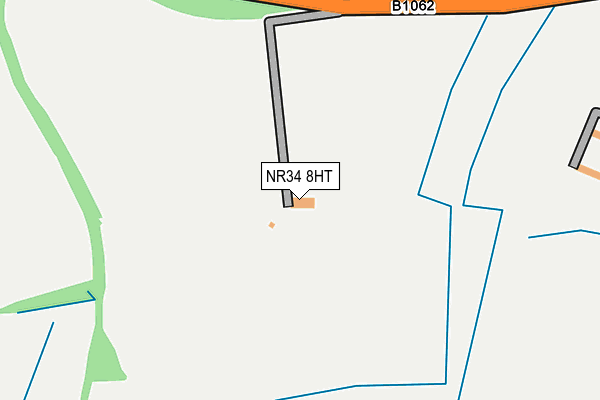 NR34 8HT map - OS OpenMap – Local (Ordnance Survey)
