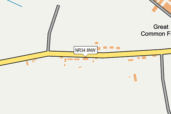 NR34 8NW map - OS OpenMap – Local (Ordnance Survey)