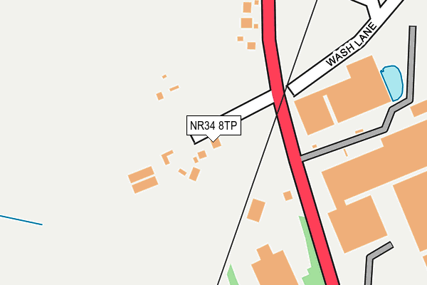NR34 8TP map - OS OpenMap – Local (Ordnance Survey)