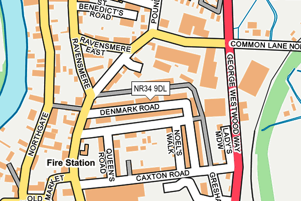 NR34 9DL map - OS OpenMap – Local (Ordnance Survey)