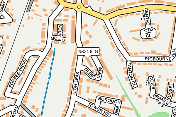 NR34 9LG map - OS OpenMap – Local (Ordnance Survey)