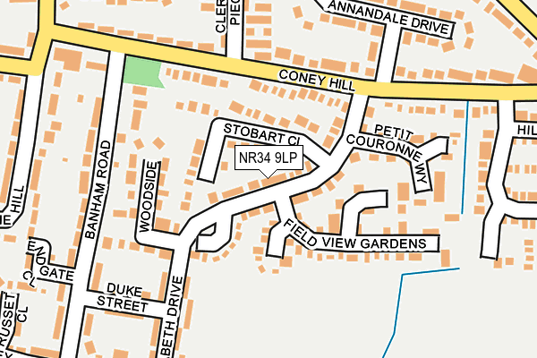 NR34 9LP map - OS OpenMap – Local (Ordnance Survey)