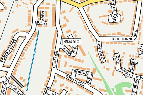NR34 9LQ map - OS OpenMap – Local (Ordnance Survey)
