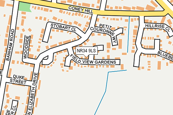 NR34 9LS map - OS OpenMap – Local (Ordnance Survey)