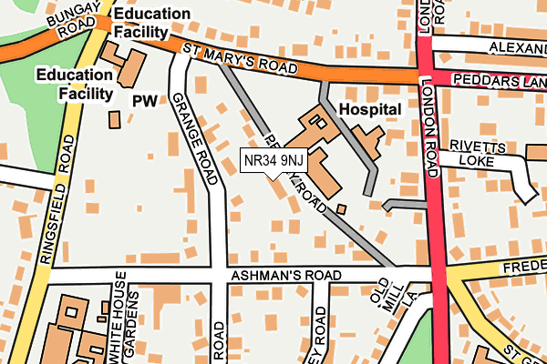 Map of BMCH PROPERTIES LTD at local scale