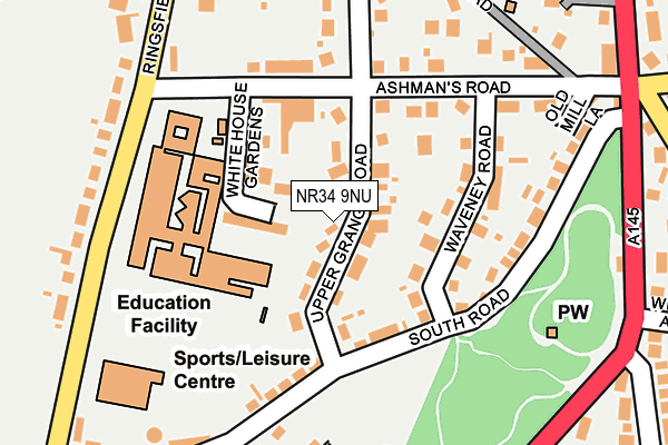 Map of JW BUILDING PROFESSIONAL LIMITED at local scale