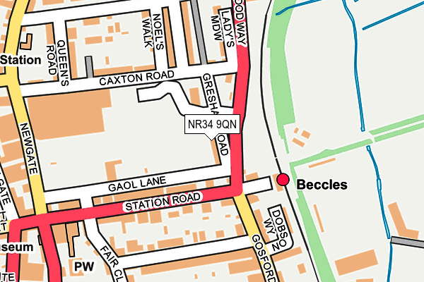 Map of R LEE SERVICES (BECCLES) LIMITED at local scale