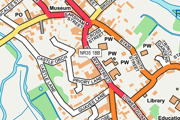 NR35 1BB map - OS OpenMap – Local (Ordnance Survey)