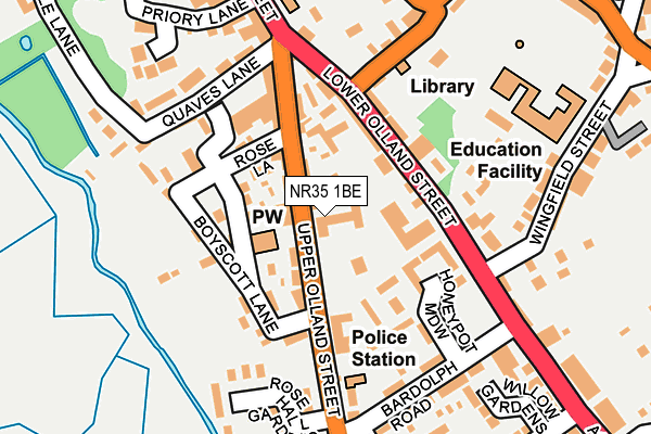 Map of HOLMWOOD CARE LIMITED at local scale