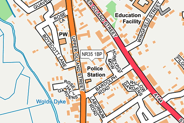 NR35 1BP map - OS OpenMap – Local (Ordnance Survey)