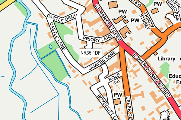 NR35 1DF map - OS OpenMap – Local (Ordnance Survey)