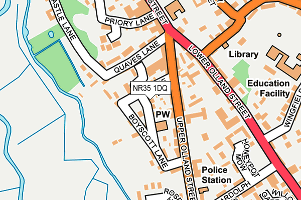 NR35 1DQ map - OS OpenMap – Local (Ordnance Survey)