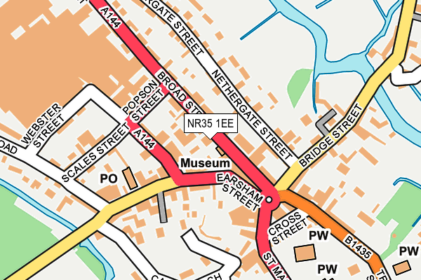 NR35 1EE map - OS OpenMap – Local (Ordnance Survey)