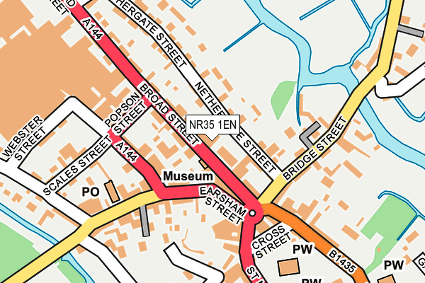 NR35 1EN map - OS OpenMap – Local (Ordnance Survey)