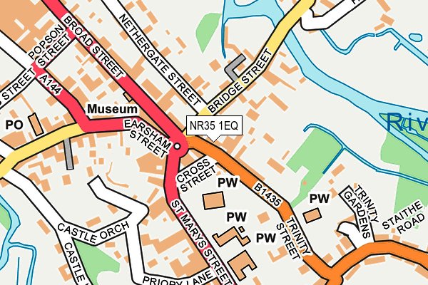 NR35 1EQ map - OS OpenMap – Local (Ordnance Survey)