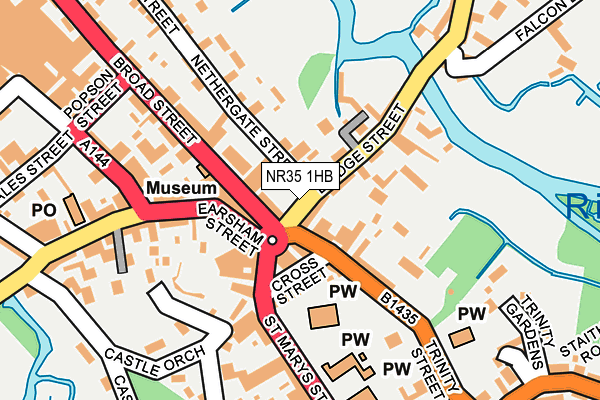 NR35 1HB map - OS OpenMap – Local (Ordnance Survey)