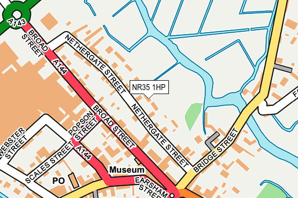 NR35 1HP map - OS OpenMap – Local (Ordnance Survey)