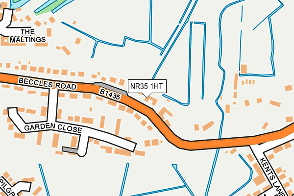 NR35 1HT map - OS OpenMap – Local (Ordnance Survey)