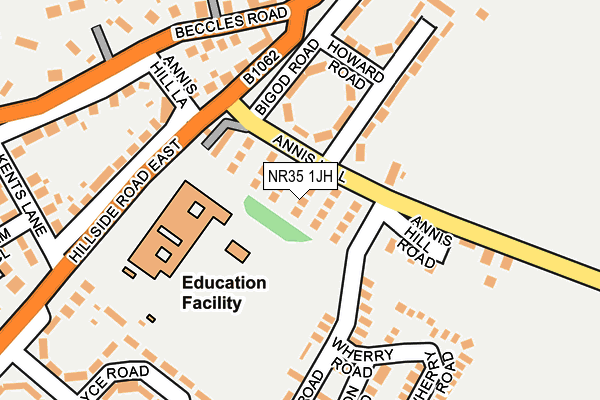 NR35 1JH map - OS OpenMap – Local (Ordnance Survey)