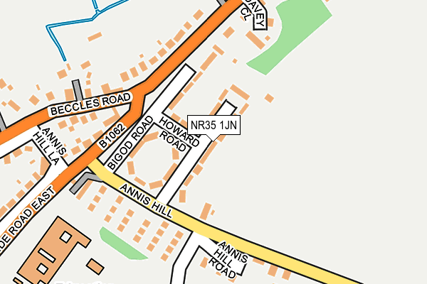 NR35 1JN map - OS OpenMap – Local (Ordnance Survey)