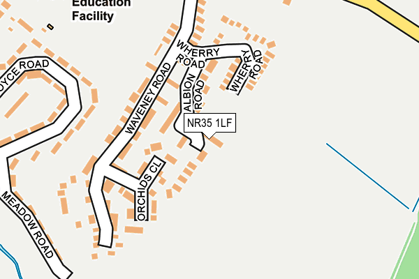 NR35 1LF map - OS OpenMap – Local (Ordnance Survey)