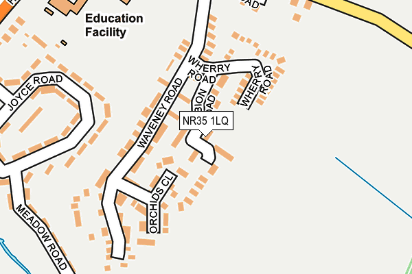 NR35 1LQ map - OS OpenMap – Local (Ordnance Survey)