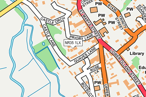 NR35 1LX map - OS OpenMap – Local (Ordnance Survey)