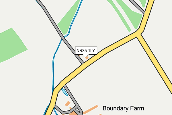 NR35 1LY map - OS OpenMap – Local (Ordnance Survey)