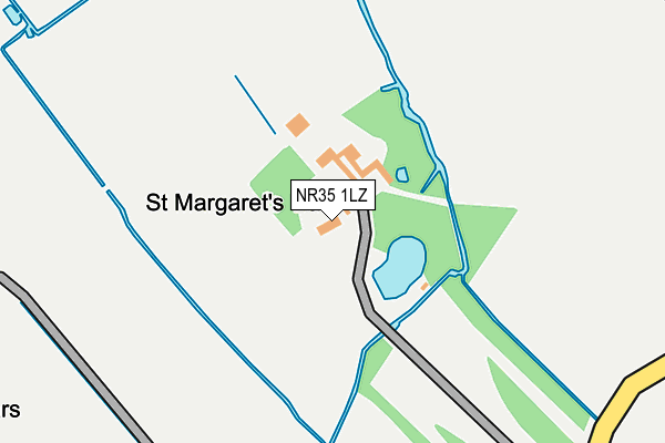 NR35 1LZ map - OS OpenMap – Local (Ordnance Survey)
