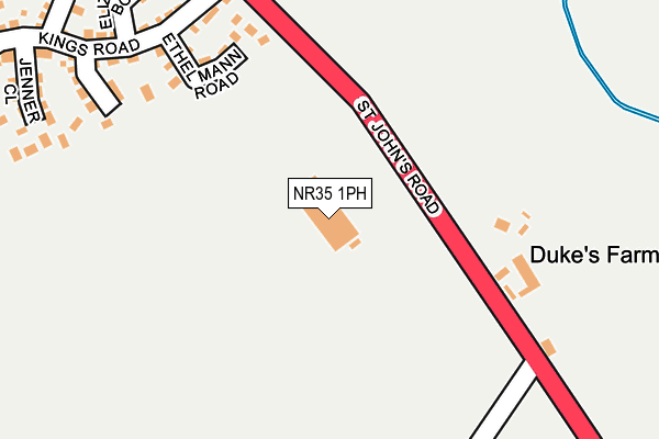 NR35 1PH map - OS OpenMap – Local (Ordnance Survey)