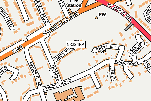 NR35 1RP map - OS OpenMap – Local (Ordnance Survey)