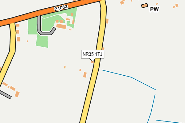 NR35 1TJ map - OS OpenMap – Local (Ordnance Survey)