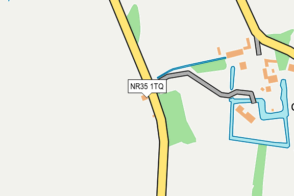 NR35 1TQ map - OS OpenMap – Local (Ordnance Survey)