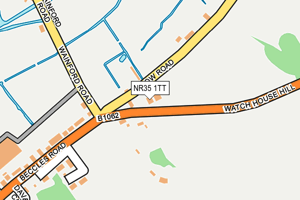 NR35 1TT map - OS OpenMap – Local (Ordnance Survey)
