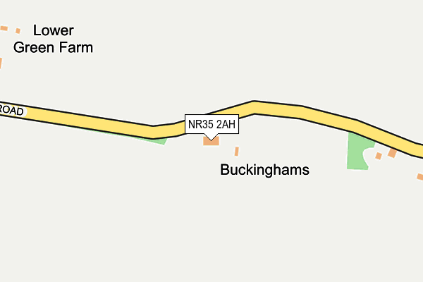 NR35 2AH map - OS OpenMap – Local (Ordnance Survey)